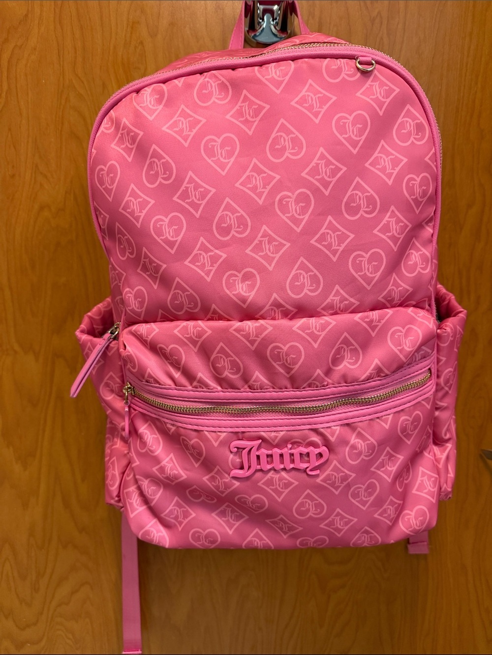 🎀🎀🎀BOGOHO🎀🎀🎀Juicy Couture Pink Monogram Heart Backpack
